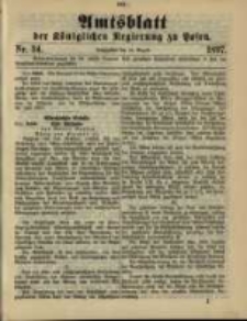Amtsblatt der Königlichen Regierung zu Posen. 1897.08.24 Nro.34