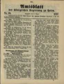 Amtsblatt der Königlichen Regierung zu Posen. 1897.08.31 Nro.35