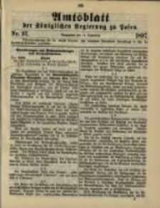 Amtsblatt der Königlichen Regierung zu Posen. 1897.09.14 Nro.37