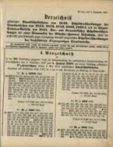 Verzeichniss &hellip; vom 4. September 1897...zum 1. Januar 1898