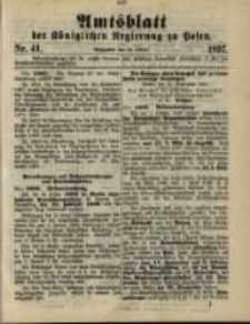 Amtsblatt der Königlichen Regierung zu Posen. 1897.10.12 Nro.41