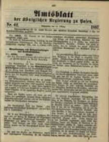 Amtsblatt der K&ouml;niglichen Regierung zu Posen. 1897.10.19 Nro.42