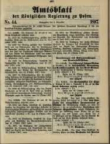 Amtsblatt der Königlichen Regierung zu Posen. 1897.11.02 Nro.44