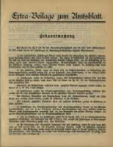 Extra - Beilage zum Amtsblatt