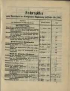 Sachregister .. f&uuml;r 1897