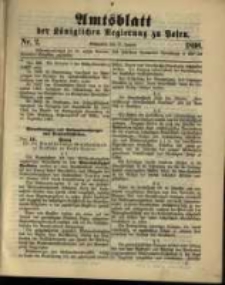 Amtsblatt der K&ouml;niglichen Regierung zu Posen. 1898.01.11 Nro.2
