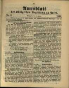Amtsblatt der K&ouml;niglichen Regierung zu Posen. 1898.01.18 Nro.3