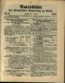Amtsblatt der K&ouml;niglichen Regierung zu Posen. 1898.02.01 Nro.5