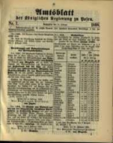 Amtsblatt der Königlichen Regierung zu Posen. 1898.02.15 Nro.7