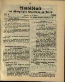 Amtsblatt der K&ouml;niglichen Regierung zu Posen. 1898.02.22 Nro.8