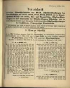 Verzeichniss &hellip; vom 1. M&auml;rz 1898...zum 1. Juli 1898