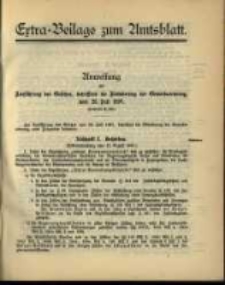 Extra - Beilage zum Amtsblatt