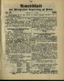 Amtsblatt der Königlichen Regierung zu Posen. 1898.04.26 Nro.17