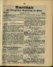 Amtsblatt der K&ouml;niglichen Regierung zu Posen. 1898.05.03 Nro.18