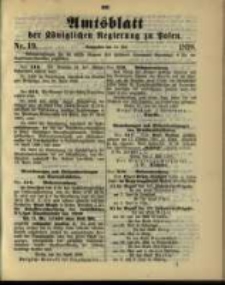 Amtsblatt der Königlichen Regierung zu Posen. 1898.05.10 Nro.19