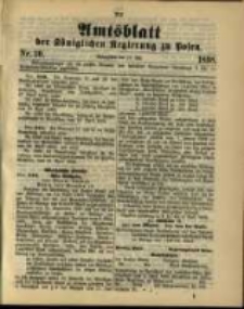 Amtsblatt der K&ouml;niglichen Regierung zu Posen. 1898.05.17 Nro.20