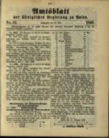 Amtsblatt der K&ouml;niglichen Regierung zu Posen. 1898.05.31 Nro.22