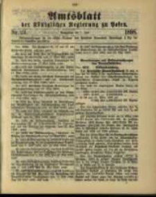 Amtsblatt der Königlichen Regierung zu Posen. 1898.06.07 Nro.23