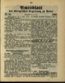 Amtsblatt der Königlichen Regierung zu Posen. 1898.06.21 Nro.25