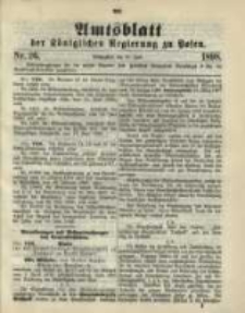 Amtsblatt der K&ouml;niglichen Regierung zu Posen. 1898.06.28 Nro.26
