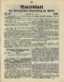 Amtsblatt der Königlichen Regierung zu Posen. 1898.07.05 Nro.27
