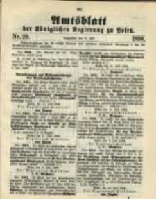 Amtsblatt der Königlichen Regierung zu Posen. 1898.07.19 Nro.29