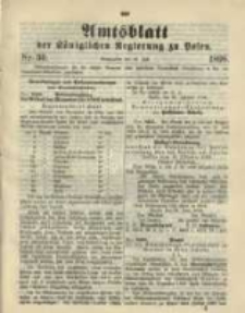 Amtsblatt der K&ouml;niglichen Regierung zu Posen. 1898.07.26 Nro.30