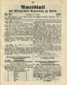 Amtsblatt der Königlichen Regierung zu Posen. 1898.08.09 Nro.32