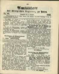 Amtsblatt der K&ouml;niglichen Regierung zu Posen. 1898.09.13 Nro.37