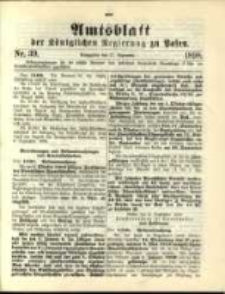 Amtsblatt der Königlichen Regierung zu Posen. 1898.09.27 Nro.39