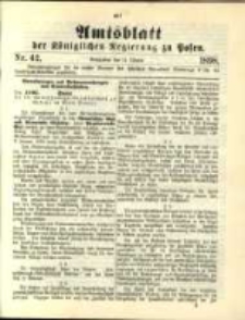 Amtsblatt der Königlichen Regierung zu Posen. 1898.10.18 Nro.42