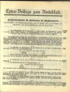 Extra - Beilage zum Amtsblatt