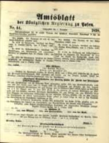 Amtsblatt der Königlichen Regierung zu Posen. 1898.11.01 Nro.44