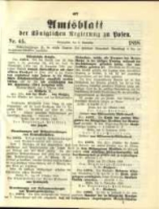 Amtsblatt der Königlichen Regierung zu Posen. 1898.11.08 Nro.45