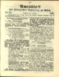 Amtsblatt der Königlichen Regierung zu Posen. 1898.12.06 Nro.49
