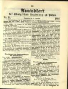 Amtsblatt der K&ouml;niglichen Regierung zu Posen. 1898.12.20 Nro.51