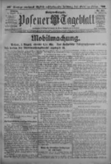 Posener Tageblatt 1914.08.02 Jg.53 Nr357