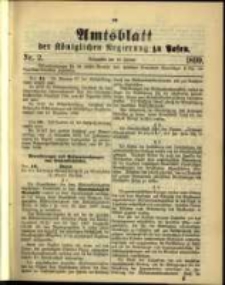 Amtsblatt der K&ouml;niglichen Regierung zu Posen. 1899.01.10 Nro.2