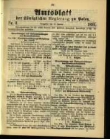 Amtsblatt der K&ouml;niglichen Regierung zu Posen. 1899.01.17 Nro.3