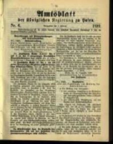 Amtsblatt der K&ouml;niglichen Regierung zu Posen. 1899.02.07 Nro.6