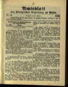 Amtsblatt der K&ouml;niglichen Regierung zu Posen. 1899.02.28 Nro.9