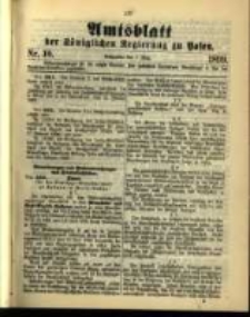 Amtsblatt der K&ouml;niglichen Regierung zu Posen. 1899.02.28 Nro.10