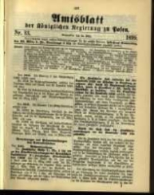 Amtsblatt der K&ouml;niglichen Regierung zu Posen. 1899.03.28 Nro.13