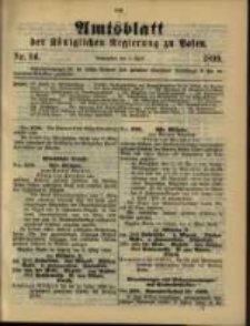 Amtsblatt der Königlichen Regierung zu Posen. 1899.04.04 Nro.14