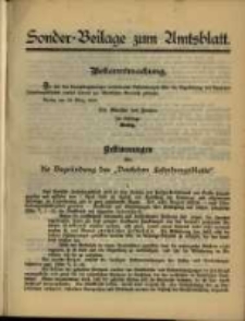 Sonder - Beilage zum Amtsblatt