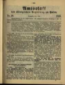 Amtsblatt der K&ouml;niglichen Regierung zu Posen. 1899.05.02 Nro.18