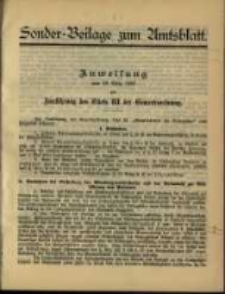 Sonder - Beilage zum Amtsblatt