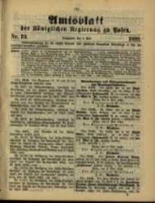 Amtsblatt der K&ouml;niglichen Regierung zu Posen. 1899.05.09 Nro.19