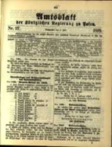 Amtsblatt der K&ouml;niglichen Regierung zu Posen. 1899.07.04 Nro.27