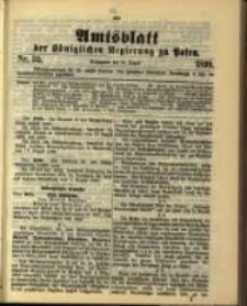 Amtsblatt der K&ouml;niglichen Regierung zu Posen. 1899.08.29 Nro.35